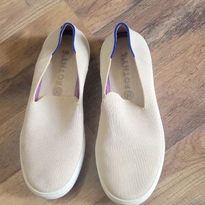 Rothy's Tan and Purple Women's Slip-On Shoes